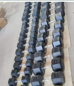 5kg Black Hexagonal Dumbbell Weight ( a Pair)