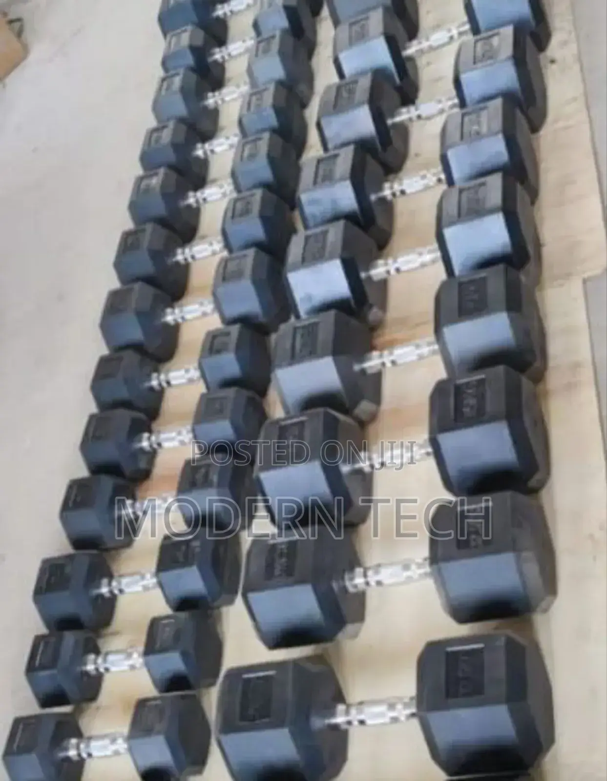 10kg Black Hexagonal Dumbbell Weight ( a Pair)