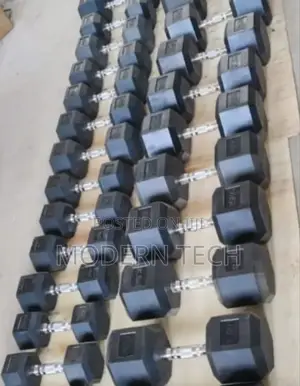 10kg Black Hexagonal Dumbbell Weight ( a Pair)
