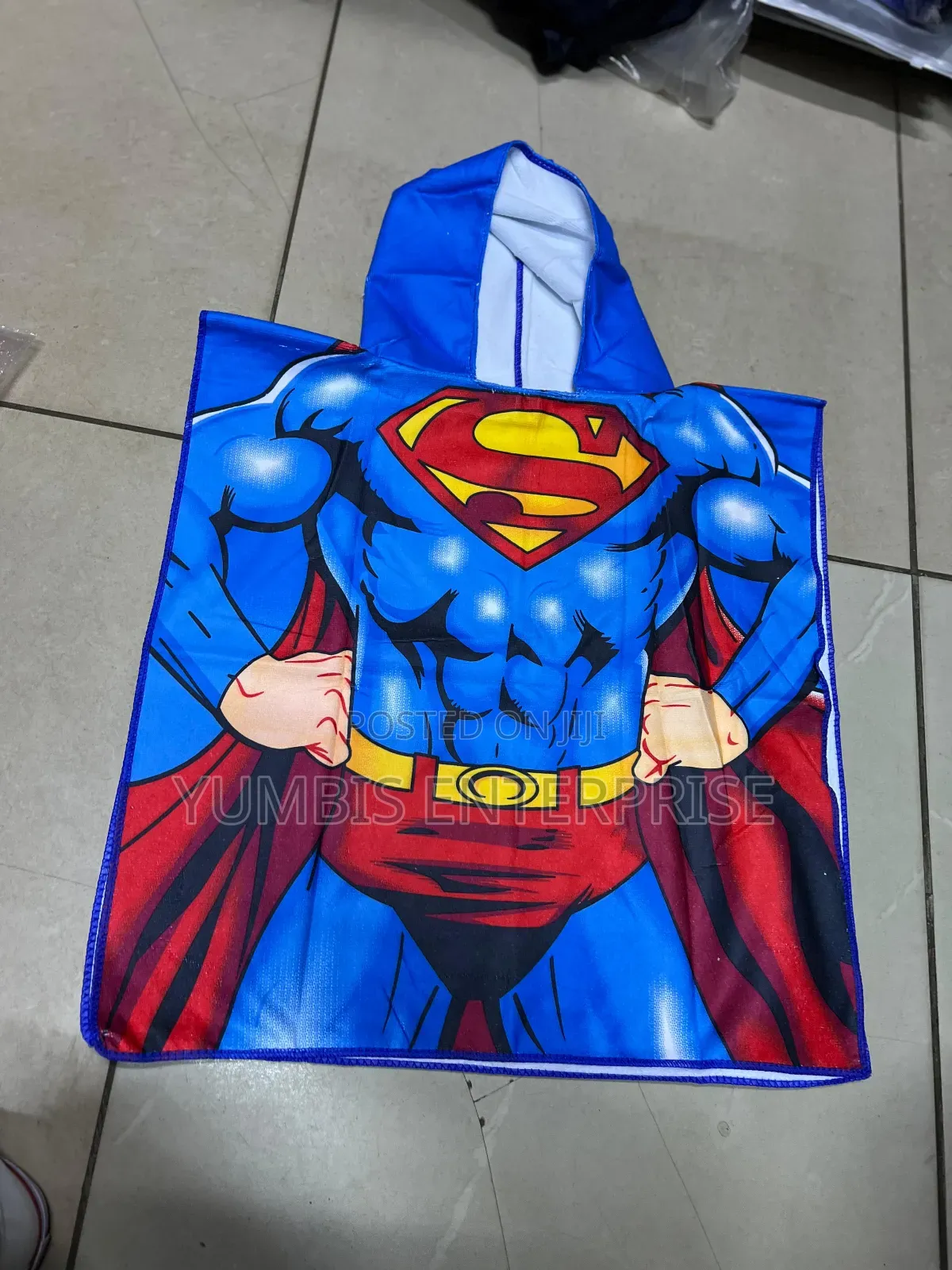 Super Man Kids Cartoon Towels With a Hoodie