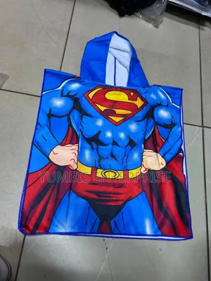 Super Man Kids Cartoon Towels With a Hoodie