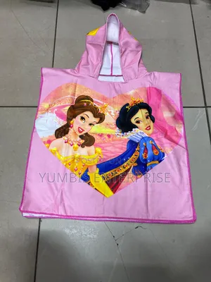 Girls Cartoon Themed Hooded Quality Swimming Towels