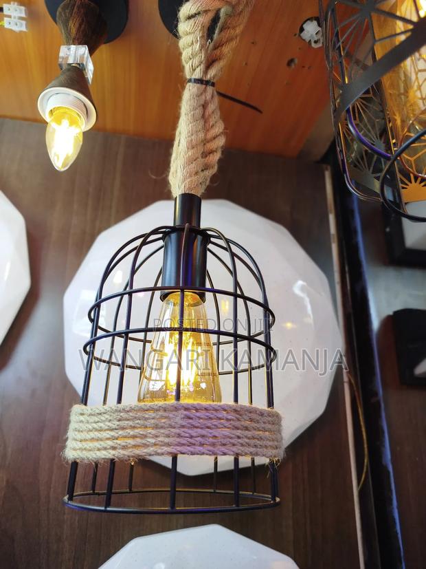Rope Cage Pendant Hanging Lights - main view