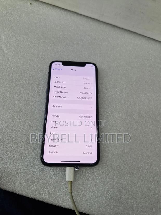 Apple iPhone X 64 GB Black - thumbnail 3