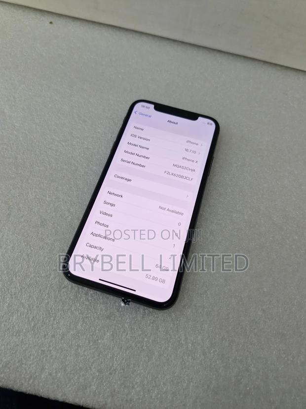 Apple iPhone X 64 GB Black - thumbnail 4