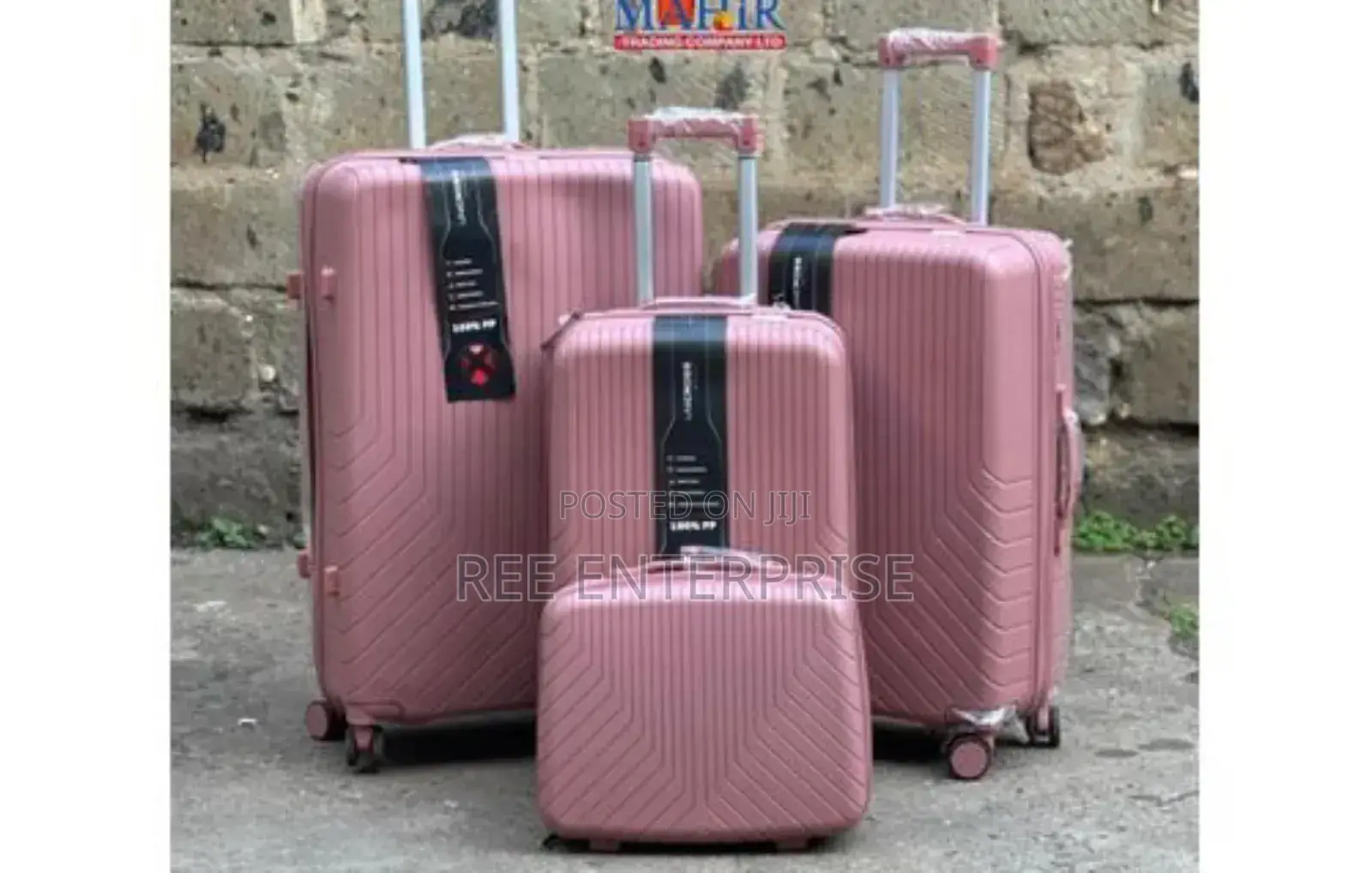 4 in 1 Unbreakble Laxurious Rubber Suitcase Travel Bag