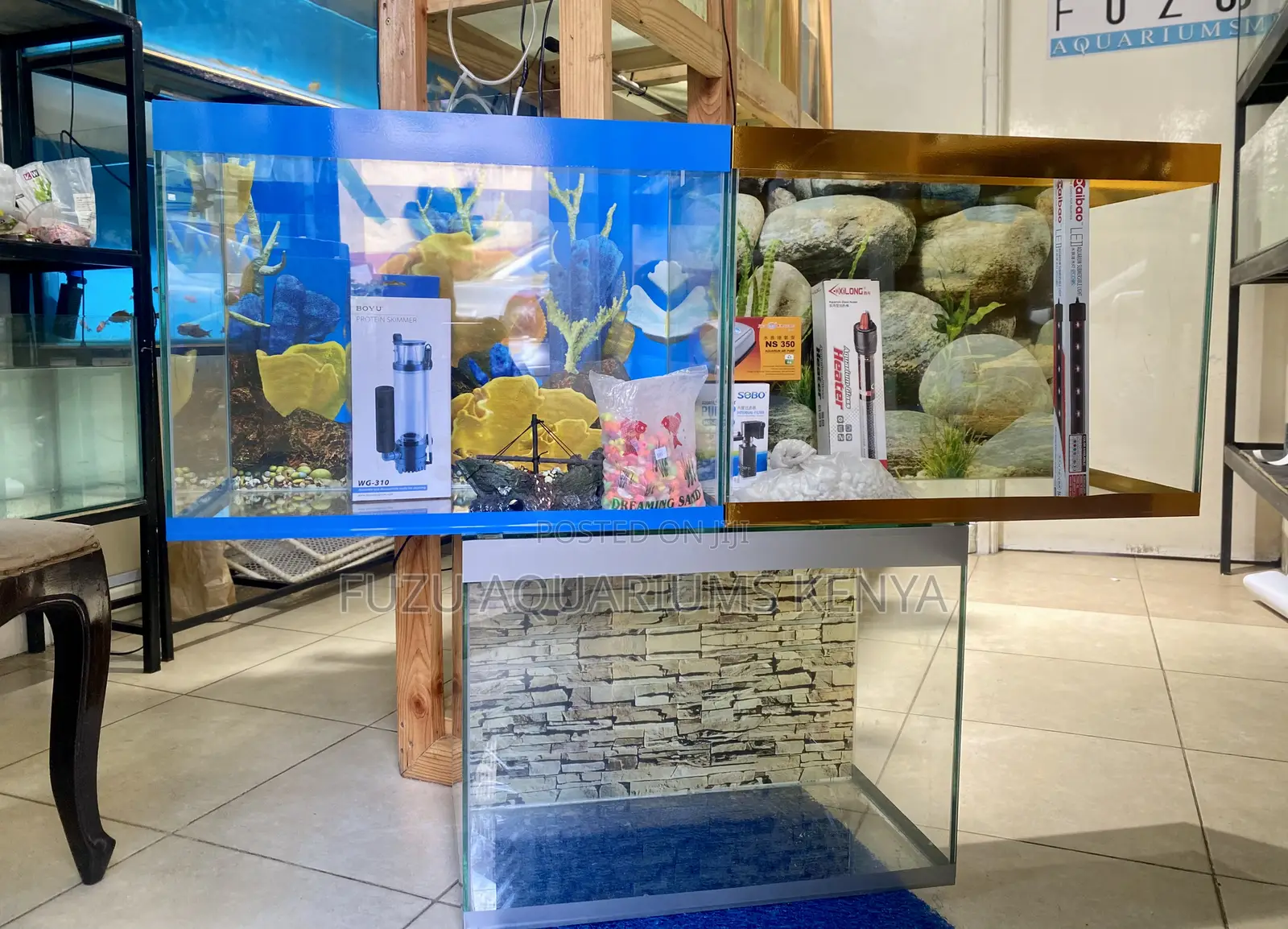 Plug, Pour, Play – Aquarium With Fish Decor