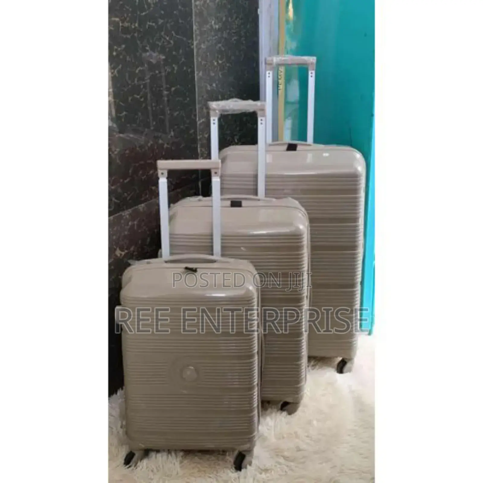 3 in 1 Unbreakble Laxurious Rubber Suitcase Travel Bag