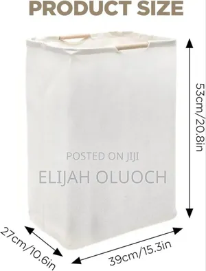Large Capacity Laundry Hampers With Bamboo Handles