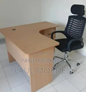Office L Shape Desk With Headrest Office Chair