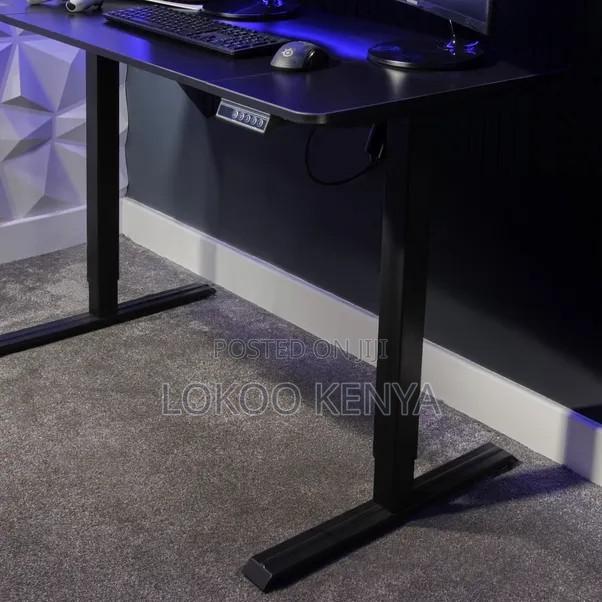 Office Desk : Black Sit and Stand Adjustable Desk - thumbnail 2
