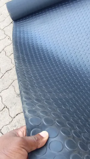 Restud Rubber Coin Matting Black
