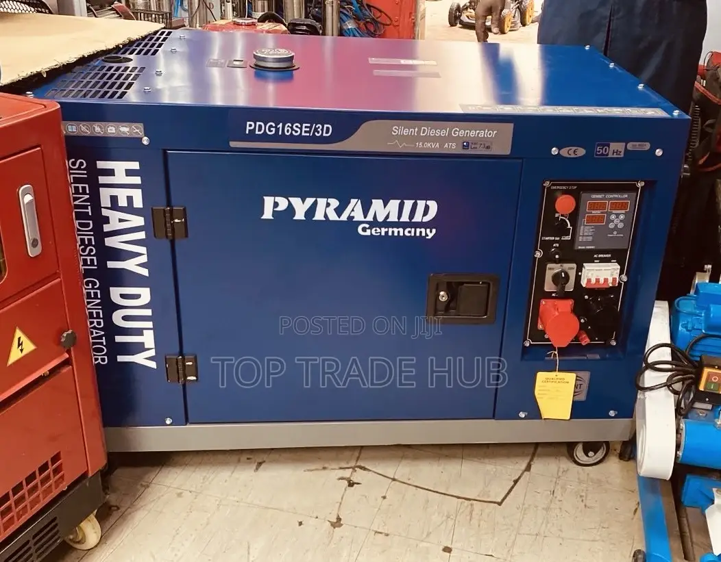 Pyramid Pdg16se/3d 2 Cylinder Silent Diesel Generator 16kva
