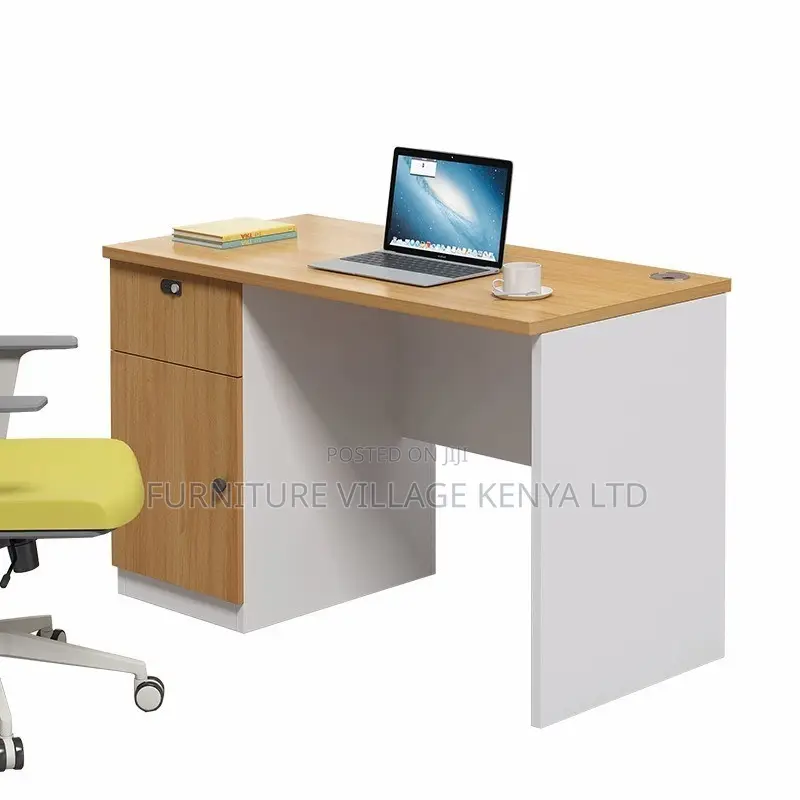 Office Desk:Sleek One-Meter Office Single Staff Desk
