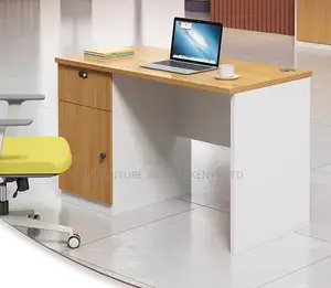 Office Desk:Sleek One-Meter Office Single Staff Desk