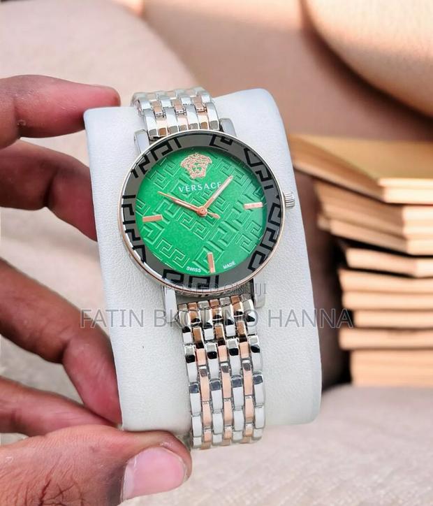 Green Dial Versace Watch for Her - main view