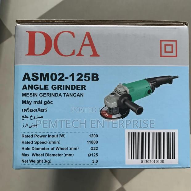 Angle Grinder 125mm 1200w Dca - thumbnail 3