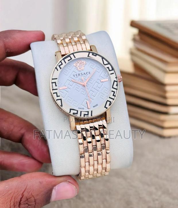 Rose Gold Versace Watch - main view