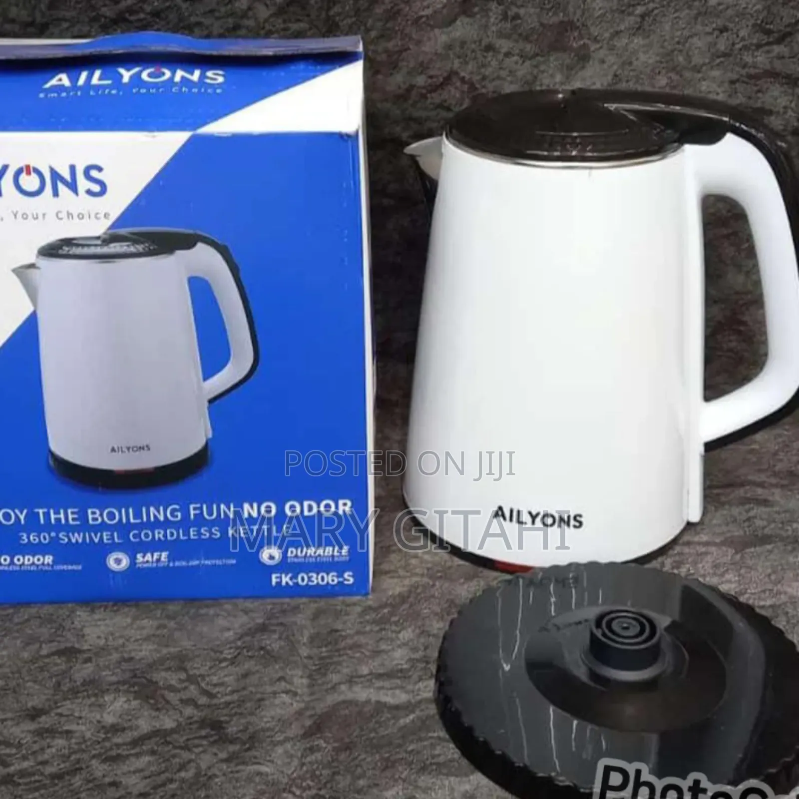 New in  Fk-0306 1.8ltr Electric White Kettle at 