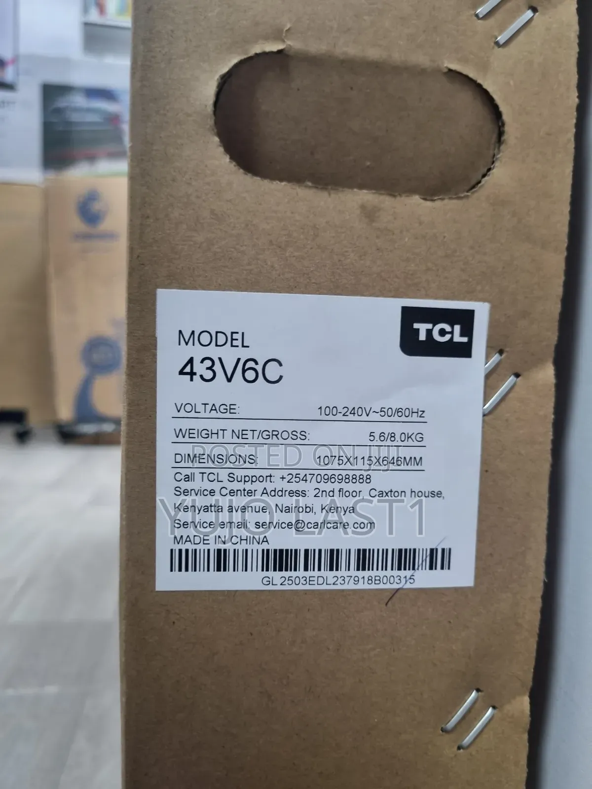 TCL 43′′ V6d (New 2026) HDR Google Tv – 43v6c