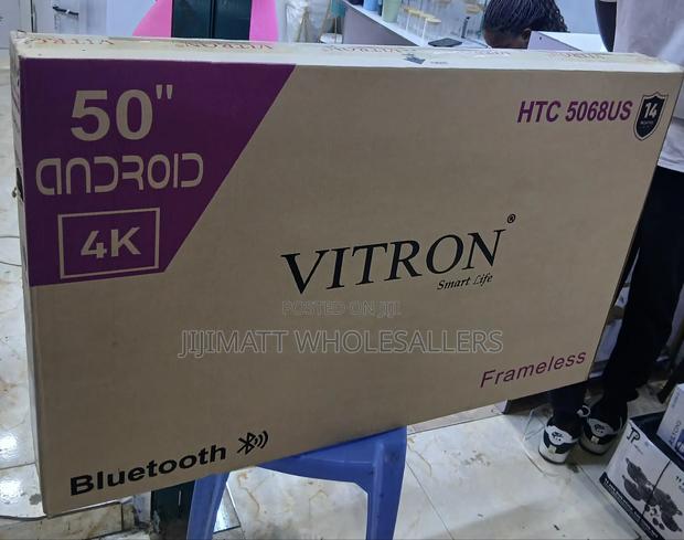 Vitron 50inch Frameless Smart Android Tv With Bluetooth. - main view