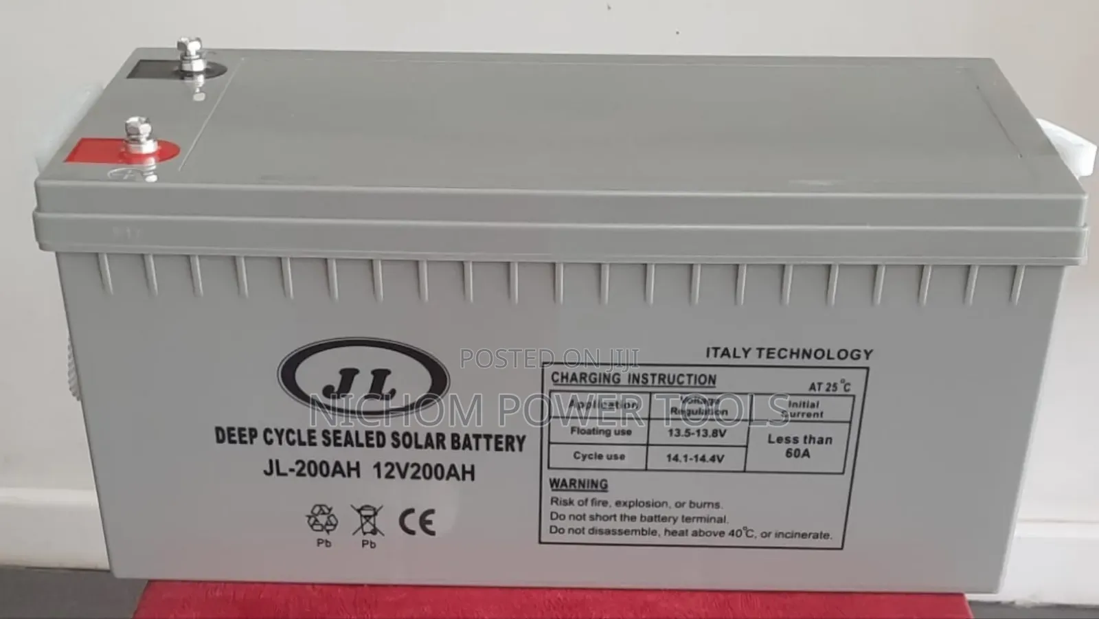 Jl-200ah Deep Cycle Solar Battery 200amps/200ah Battery
