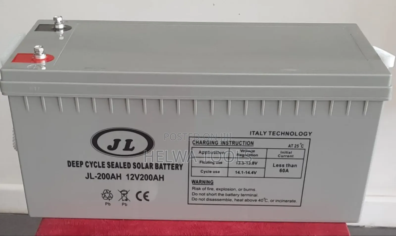 Deep Cycle Sealed Gel Battery, 200ah