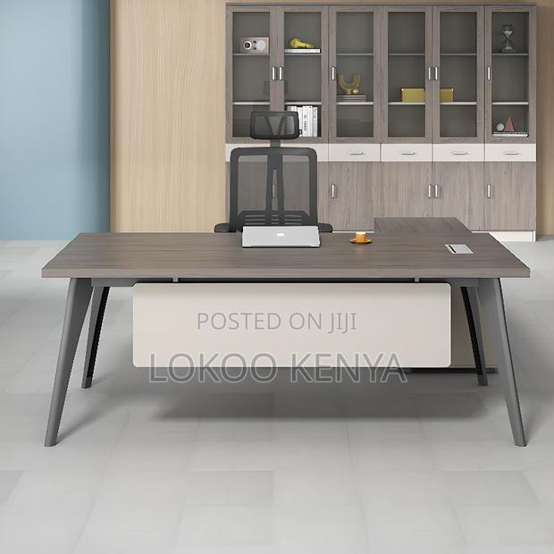 Office Desk: L-Shaped Executive Office Desk - thumbnail 3