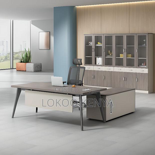 Office Desk: L-Shaped Executive Office Desk - thumbnail 5