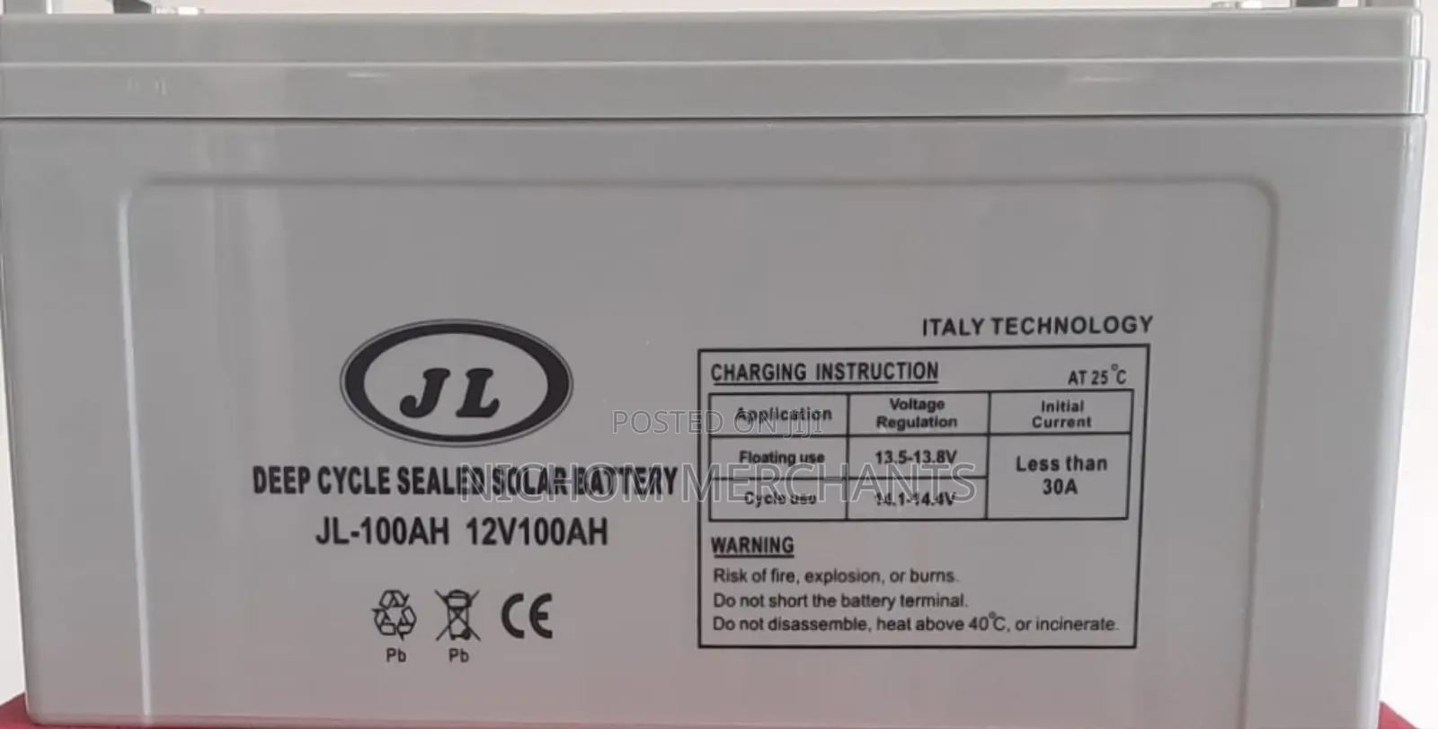 100ah Deep Cycle Solar Battery/100amps Battery