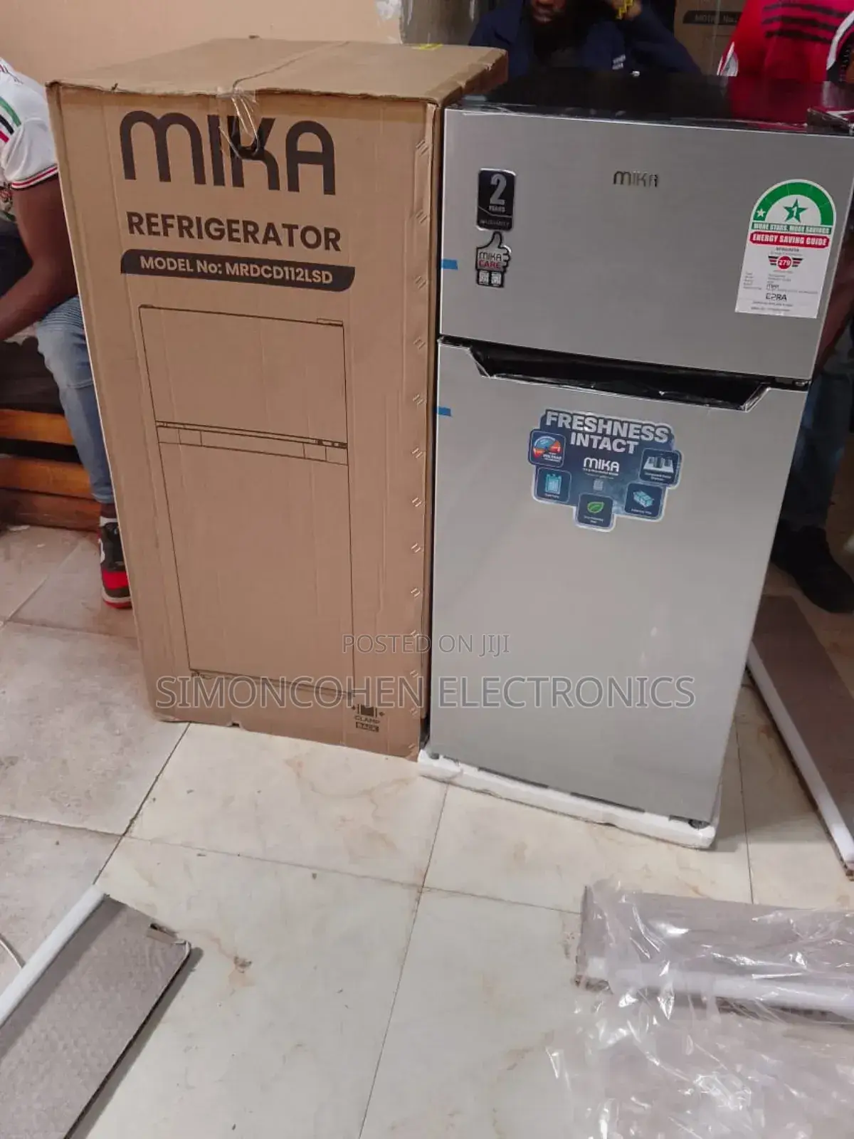 Mika 112 Litres Double Door Refrigerator