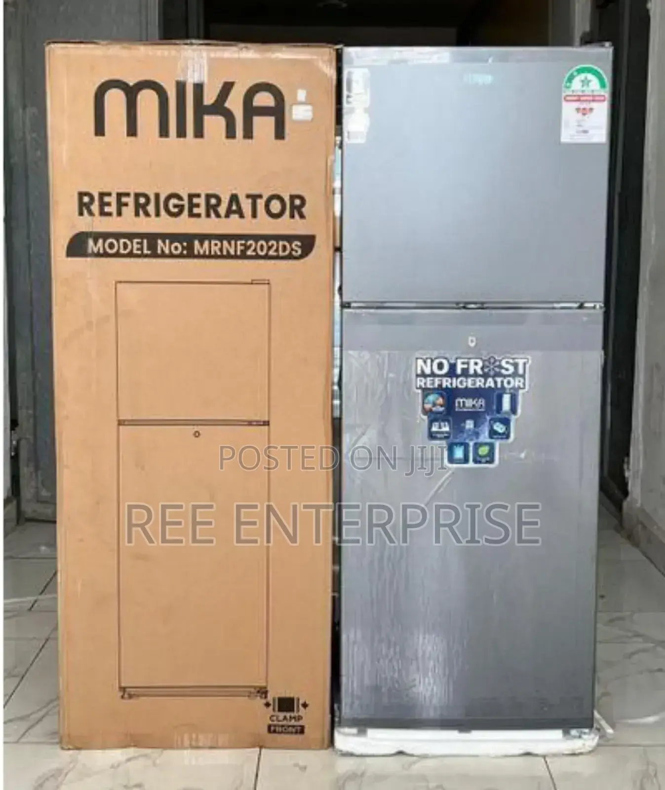 Mika 202litres No Frost Double Door Refrigerator