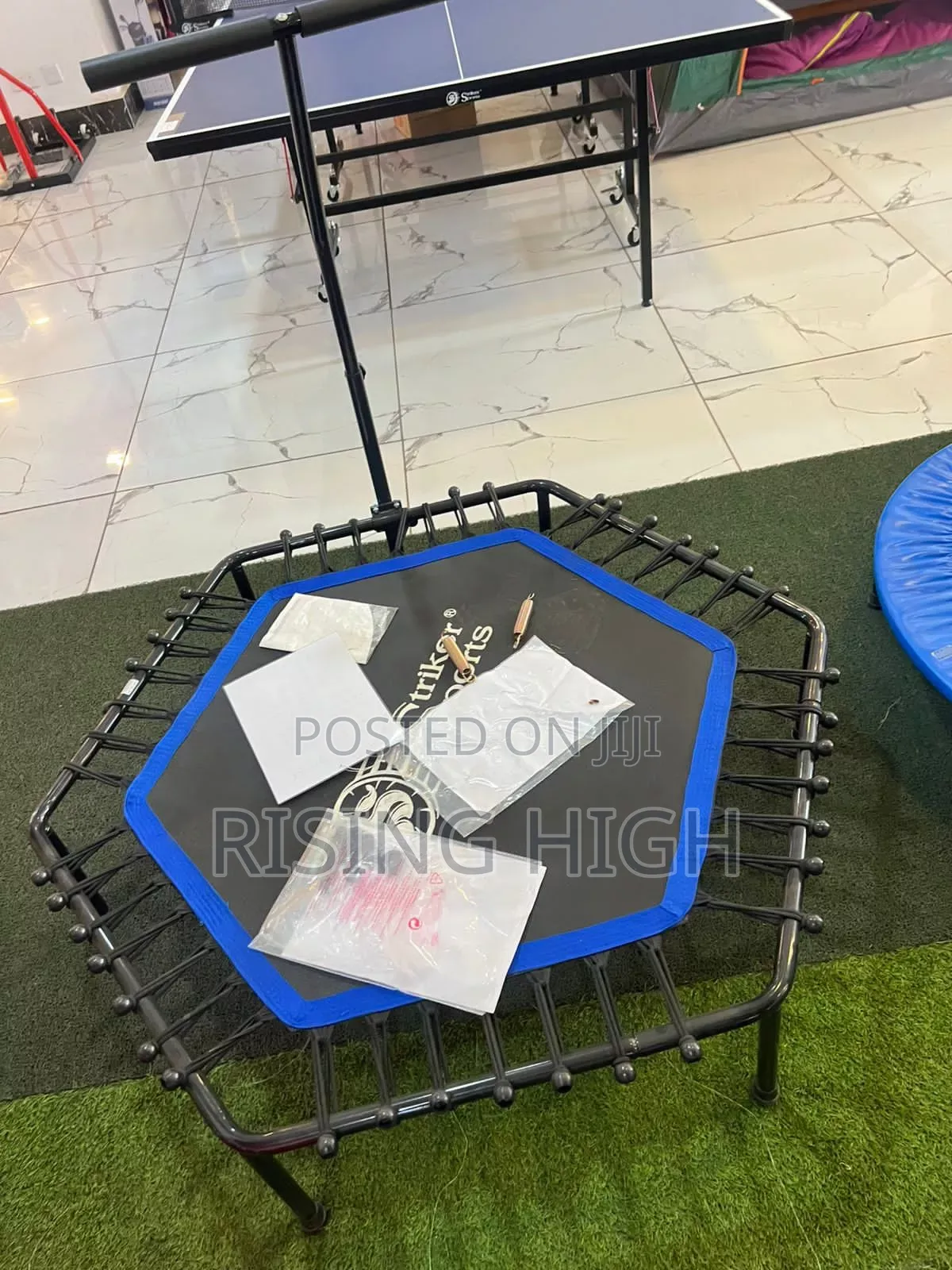 Enhanced Mini Trampoline With Handles