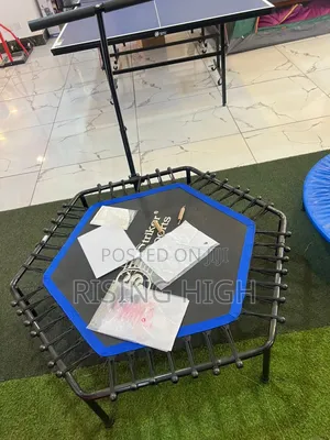 Enhanced Mini Trampoline With Handles