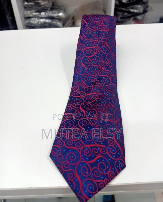 Navyblue Furschia Executive Paisley Tie Sets - main view