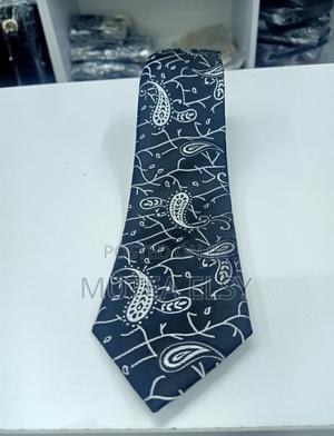 Black White Executive Paisley Tie Sets - main view