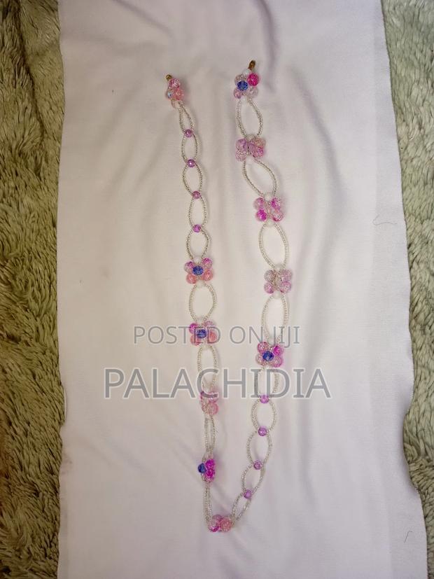 Double Lined Waist Beads Daisy Flower With Romantic Glow in Dark Words