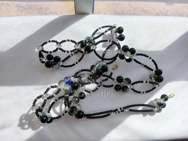 Double Lined Waist Beads Daisy Flower With Romantic Glow in Dark Words - thumbnail 10