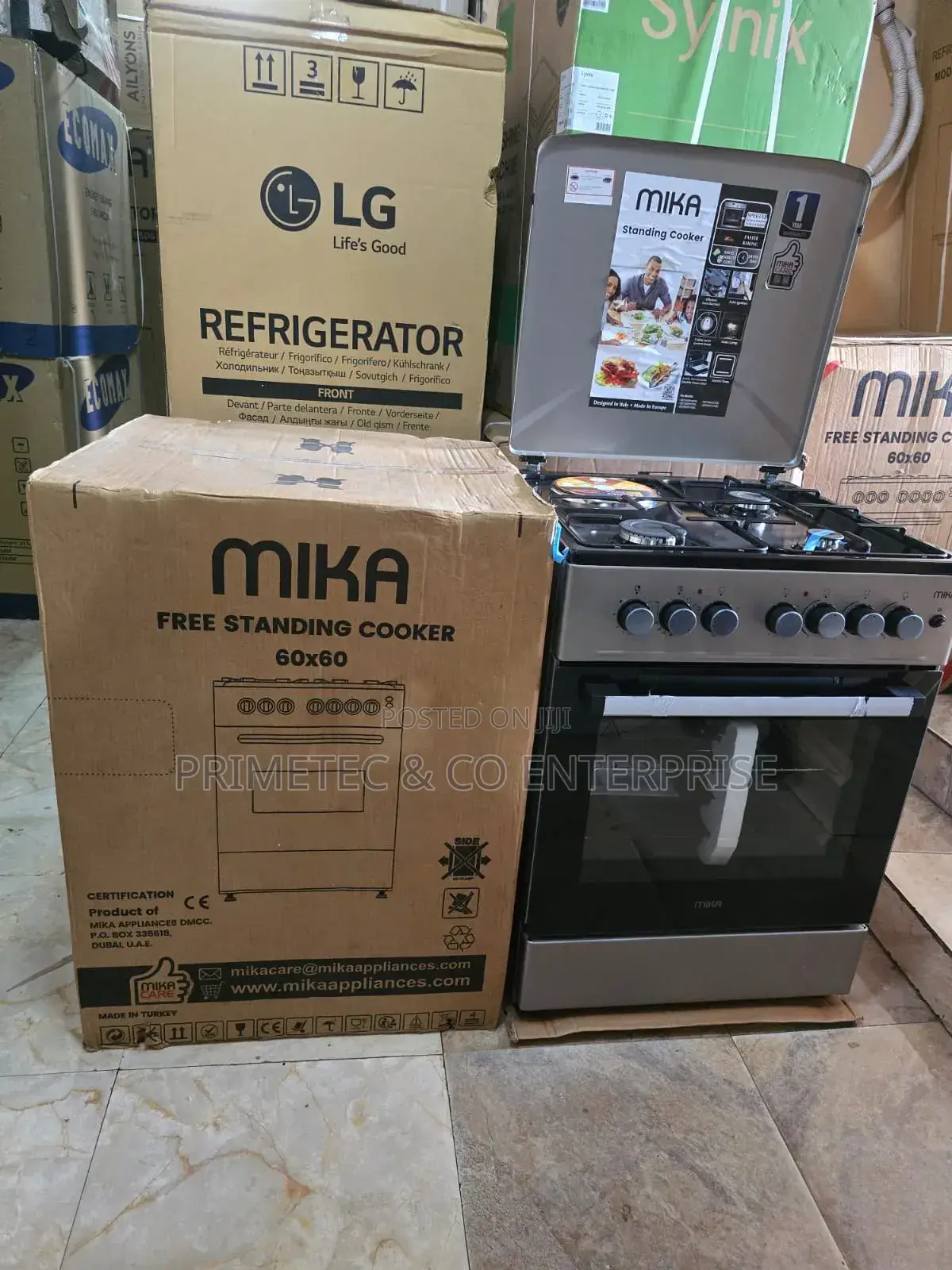 60*60 Mika 3+1 Free Standing Cooker