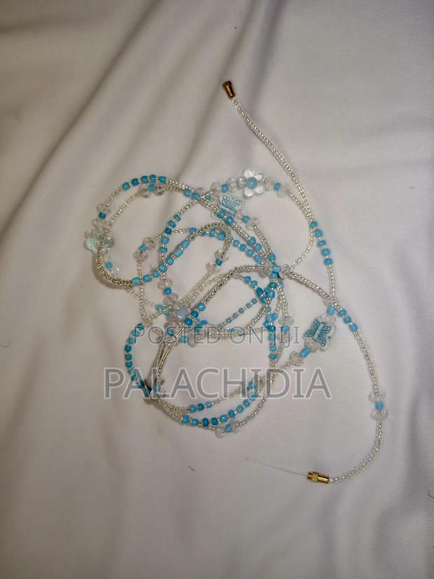 Double Lined Waist Beads Daisy Flower With Romantic Glow in Dark Words - thumbnail 11