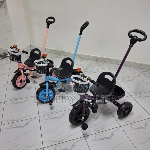Kids Tricycle With Push - main view