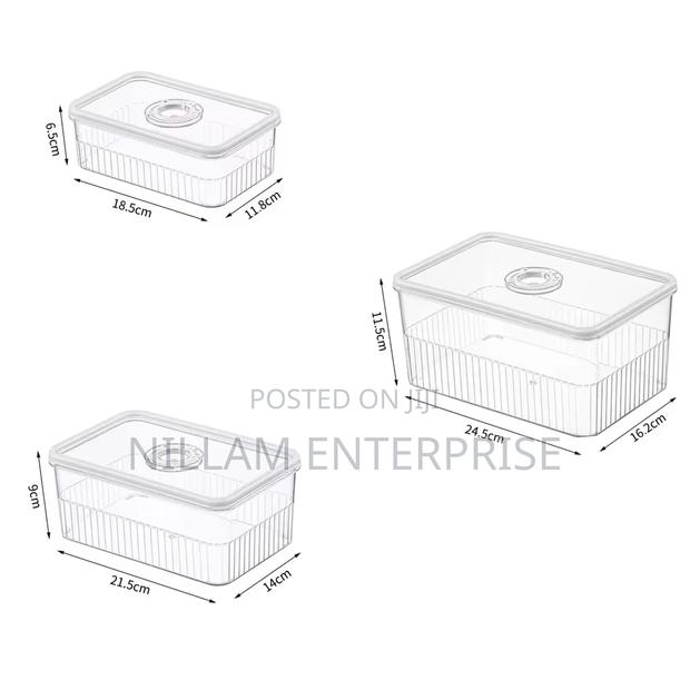 *Acrylic Transparent Fridge Organizer 3 PCS - thumbnail 5