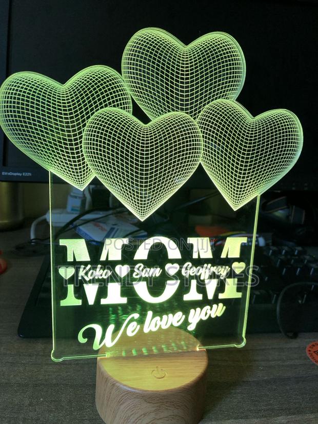 Green Personalized Acrylic Light - main view