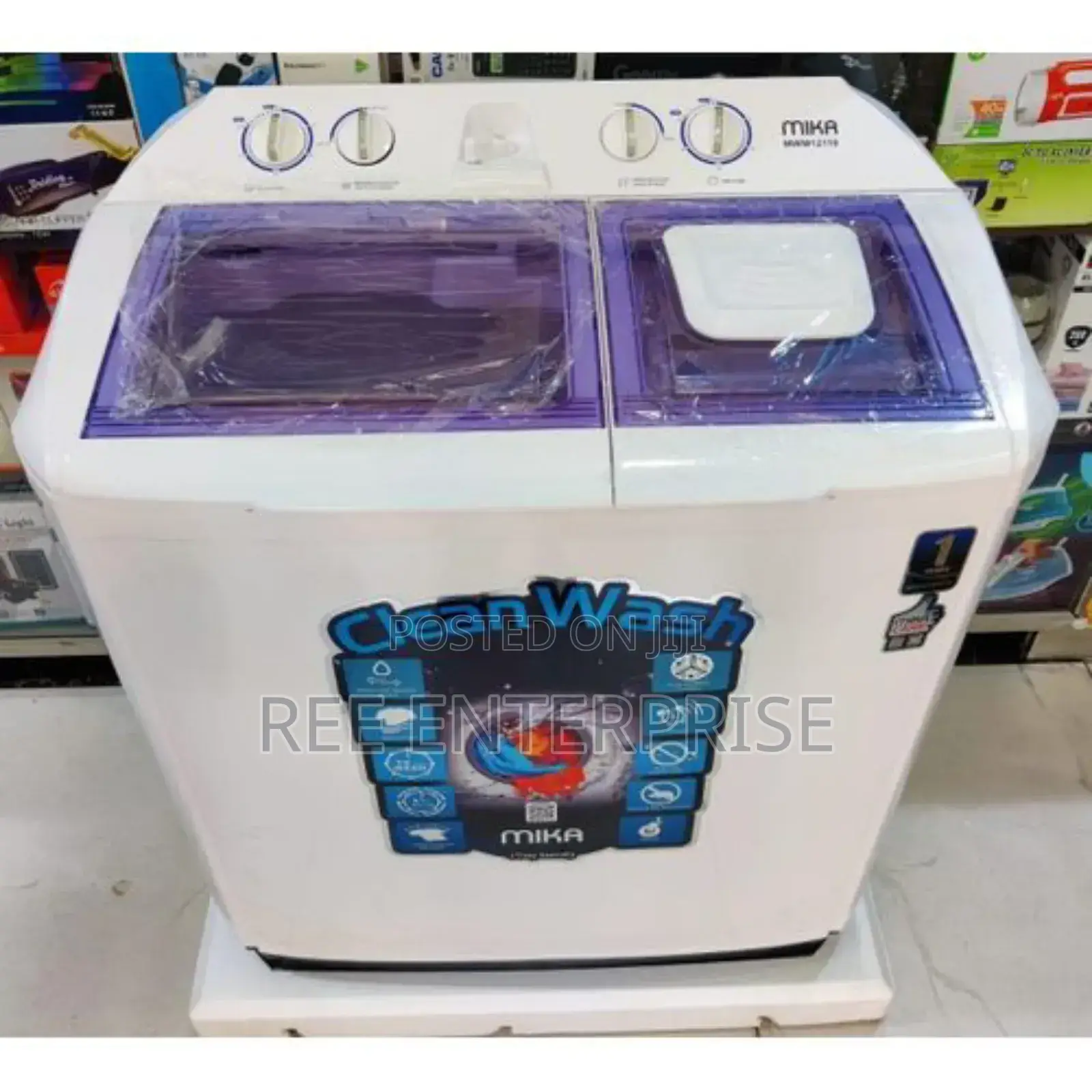 Twin Tub Washing Machine, 10kg - White