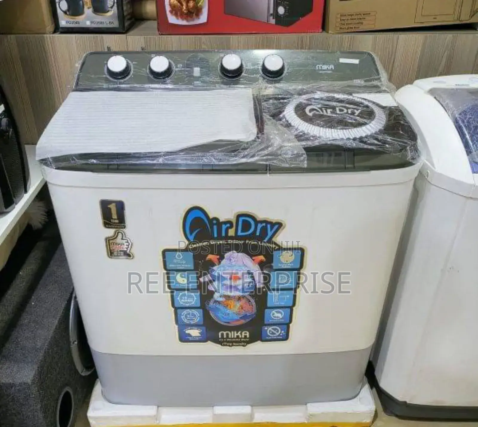 10 Kg Mika Twin Tub Washing Machine, - White