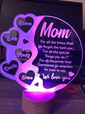 Purple Personalized Acrylic Light