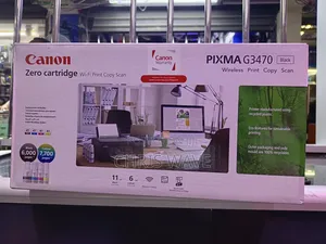 Pixma G3470 Wifi Priter With Free Ink