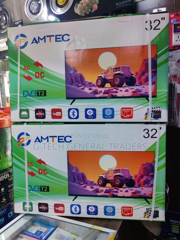 Amtec 32inch Ac/Dc Smart Android Frameless Tv - thumbnail 2
