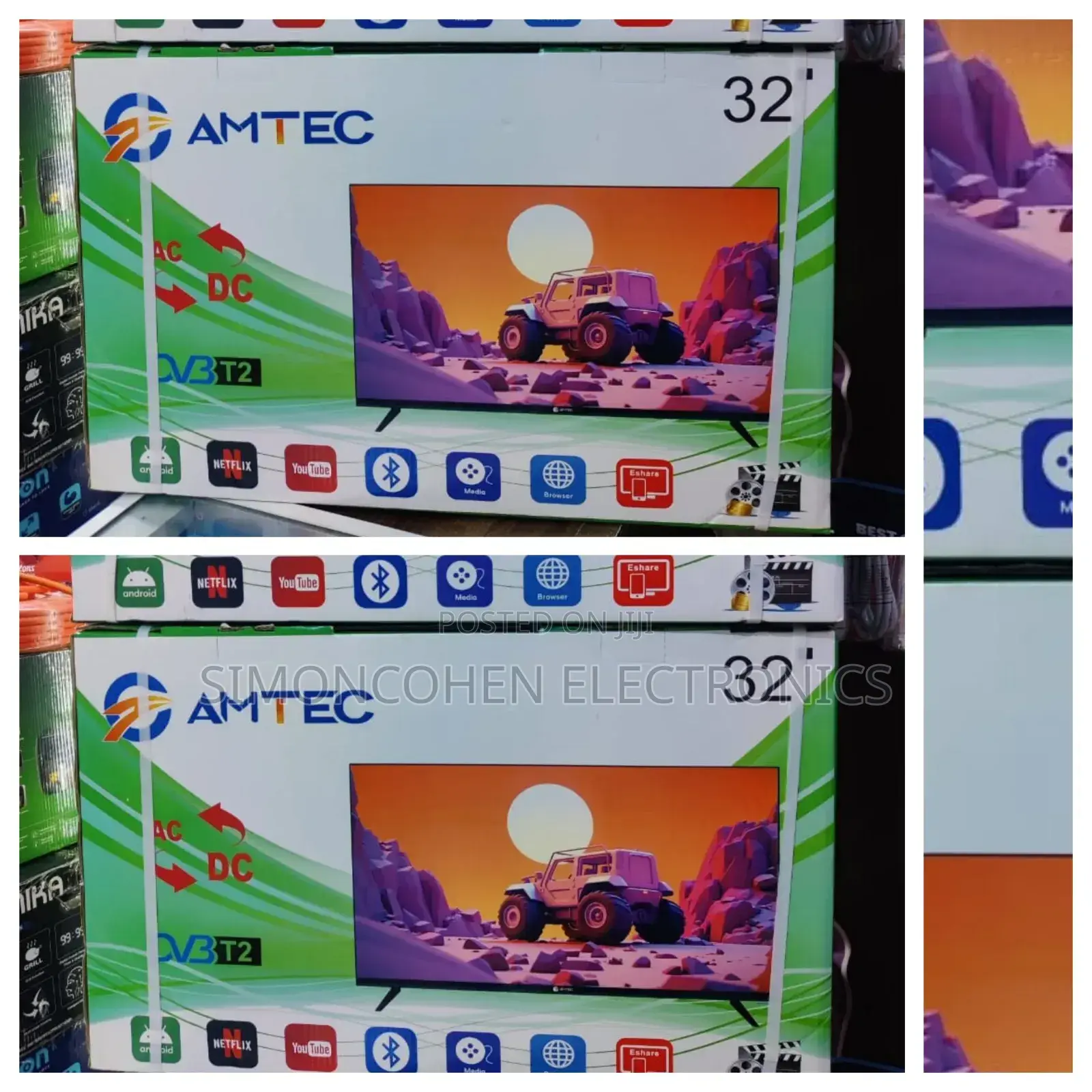 Amtec 32" Smart Ac/Dc Tv