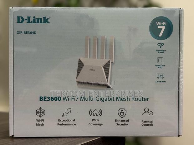 D-Link Dir-Be364k Wi-Fi 7 Dual-Band Mesh Router - main view
